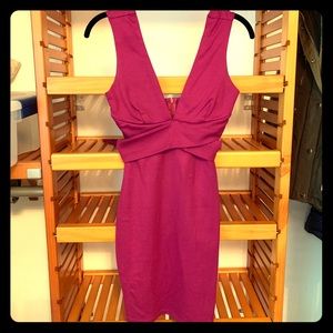 Lulus XS Magenta Fitted Mini Dress